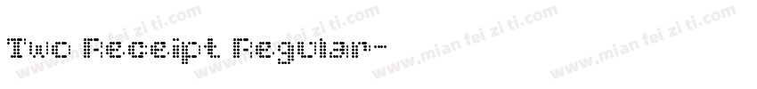 Two Receipt Regular字体转换
